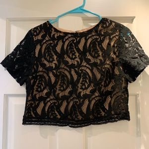 Black lace shirt